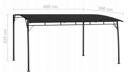 SEDEN Zadaszenia dach daszek ogrodowy altanka altana (wymiary: 4 x 3 x 2,25 m) 22778049